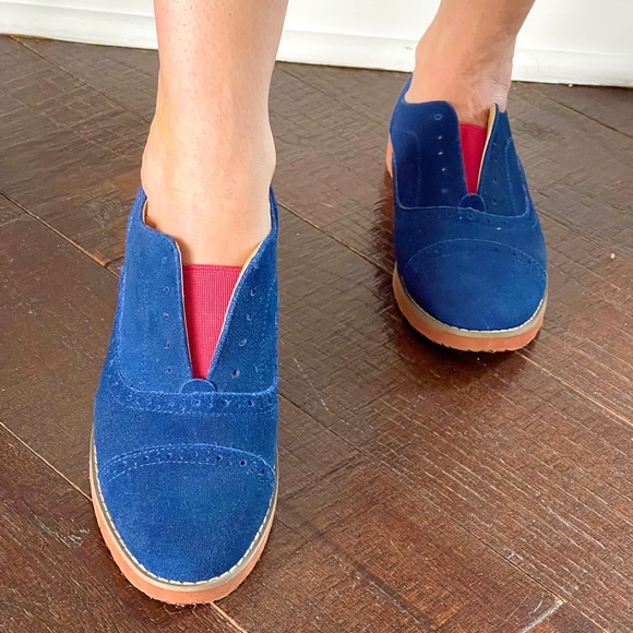 TOMMY HILFIGER Navy Blue Oxfords - Picture 1 of 13